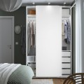 IKEA PAX ПАКС / HASVIK ХАСВИК Комбинация шкафов, белый / белый, 150x66x236 см 89515166 | 895.151.66