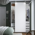 IKEA PAX ПАКС / HASVIK ХАСВИК Комбинация шкафов, белый / белый, 150x66x236 см 89515166 | 895.151.66