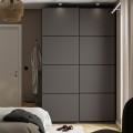 IKEA PAX ПАКС / MEHAMN МЕХАМН Комбинация шкафов, темно-серый / двусторонний темно-серый 39523055 | 395.230.55