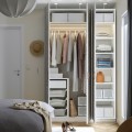IKEA PAX / MISTUDDEN Комбинация шкафов, белый/серый узор, 150x60x236 см 79521219 | 795.212.19