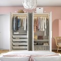 IKEA PAX / MISTUDDEN Комбинация шкафов, белый/серый узор, 200x60x201 см 19522957 | 195.229.57