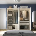 IKEA PAX / MISTUDDEN Комбинация шкафов, белый/серый узор, 200x60x201 см 79522983 | 795.229.83