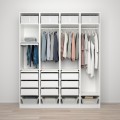 IKEA PAX / REINSVOLL/ÅHEIM Комбинация шкафов, белый / серо-бежевый, 200x60x236 см 09419946 | 094.199.46