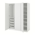 IKEA ПАКС / ВИКАНЕС Комбинация шкафов, белый / белый, 150x60x201 cм 39393488 | 393.934.88