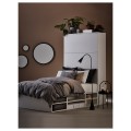 IKEA PLATSA ПЛАТСА Кровать со шкафом, белый, 140x244x223 см 39336539 393.365.39