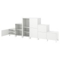 IKEA PLATSA ПЛАТСА Гардероб с 10 дверями, белый / Fonnes белый, 360x42x133 см 69436962 | 694.369.62