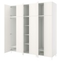 IKEA PLATSA ПЛАТСА Гардероб с 12 дверями, белый / Fonnes белый, 240x57x251 см 39424951 394.249.51
