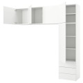IKEA PLATSA ПЛАТСА Гардероб с 5 дверями / 3 ящиками, белый / Fonnes белый, 240x42x241 см 09437115 | 094.371.15