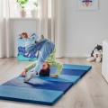 IKEA PLUFSIG ПЛУФСИГ Складной гимнастический коврик, синий 90552266 905.522.66