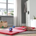 IKEA PLUFSIG ПЛУФСИГ Складной гимнастический коврик, розовый / красный 50552273 | 505.522.73