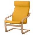 IKEA POÄNG ПОЭНГ Подушка-сиденье на кресло, Skiftebo желтый 50489559 504.895.59