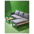 IKEA REVSKÄR Трехместный комплект для отдыха, антрацитовый для улицы 70543739 | 705.437.39
