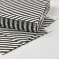IKEA RÖDKNOT Салфетки бумажные, полосатый белый / черный, 33x33 см 90564679 905.646.79