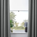 IKEA ROSENMANDEL Затемняющие гардины, пара, серый, 135x300 см 00536247 005.362.47