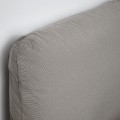 IKEA SAGESUND Кровать с обивкой, Дисерод коричневый, 140x200 см 10490376 104.903.76