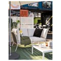 IKEA SEGERÖN СЕГЕРОН Журнальный стол, для сада, белый / бежевый, 73x73 см 40510797 405.107.97