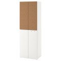 IKEA SMÅSTAD СМОСТАД / PLATSA ПЛАТСА Шкаф, белый пробка / с 2 платяными штангами, 60x42x181 см 59426360 | 594.263.60