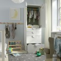 IKEA SMÅSTAD СМОСТАД / PLATSA ПЛАТСА Шкаф, белый / береза с 4 ящиками, 60x57x181 см 49430937 494.309.37