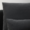 IKEA SÖDERHAMN СОДЕРХЭМН 2-местный диван с козеткой, Fridtuna темно-серый 39449616 394.496.16