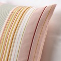 IKEA SOLMOTT Наволочка, розовый разноцветный / в полоски, 50x50 см 50512791 505.127.91