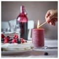 IKEA STÖRTSKÖN Блочная ароматическая свеча, ягоди / красный, 30 годин 10502275 105.022.75