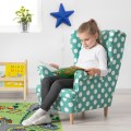 IKEA STRANDMON СТРАНДМОН Кресло детское, Ebbetorp бирюзовый 10480061 104.800.61