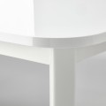 IKEA STRANDTORP / LUSTEBO Стол и 6 стульев, белый хром / Viarp бежевый / коричневый, 150/260 см 09523504 095.235.04