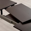 IKEA STRANDTORP / MÅRENÄS Стол и 6 стульев, коричневый/черный Gunnared темно-серый, 150/205/260 см 89518829 895.188.29