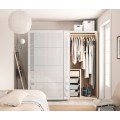 IKEA SVARTISDAL СВАРТИСДАЛЬ 4 панели для рамы раздвижной двери, белый имитация бумаги, 100x201 cм 20473569 | 204.735.69