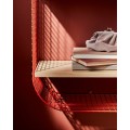 IKEA SVENSHULT СВЕНСХУЛЬТ Полка с отделением для хранения, коричнево-красный / беленый дуб, 41x20 см 80400075 804.000.75