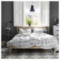 IKEA TARVA ТАРВА Кровать двуспальная, сосна / Leirsund, 140x200 см 89019992 890.199.92