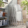 IKEA TORPARÖ ТОРПАРЁ Кресло с регулируемой спинкой, сад, белый / серый 20537854 205.378.54