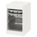 IKEA TROFAST ТРУФАСТ Комбинация для хранения с контейнерами / лотками, белый серый / темно-серый, 34х44х56 см 39480466 | 394.804.66