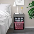 IKEA TROFAST ТРУФАСТ Комбинация для хранения с контейнером / лотками, серо / светло-красный 79515077 795.150.77