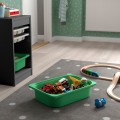 IKEA TROFAST ТРУФАСТ Комбинация для хранения с контейнерами / подносом, серый / зеленый 29516102 | 295.161.02