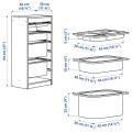 IKEA TROFAST ТРУФАСТ Комбинация для хранения с контейнерами / подносом, серый бирюзовый / белый 49516115 495.161.15