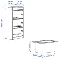 IKEA TROFAST Комбинация для хранения + контейнеры, белый / розовый, 46x30x94 см 89533226 | 895.332.26