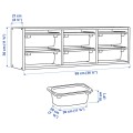 IKEA TROFAST Настенный шкаф, 99x21x30 см 59533360 | 595.333.60