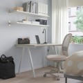 IKEA TROTTEN ТРОТТЕН Письменный стол, бежевый / белый, 120x70 см 49434389 494.343.89