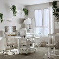 IKEA TROTTEN ТРОТТЕН Стол, бежевый / белый, 80x80 см 89436975 | 894.369.75