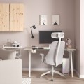 IKEA TROTTEN / MATCHSPEL Письменный стол и стул, бежевый / белый светло-серый 79537753 795.377.53