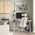 IKEA TROTTEN / MATCHSPEL Письменный стол и стул, белый / светло-серый 49537698 495.376.98