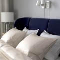 IKEA TUFJORD каркас кровати с обивкой, Таллмира черно-синяя, 160x200 см 20572499 | 205.724.99