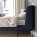 IKEA TUFJORD каркас кровати с обивкой, Таллмира черно-синяя, 160x200 см 20572499 | 205.724.99