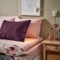 IKEA ULLVIDE УЛЛЬВИДЕ Простыня на резинке для тонкого матраса, светло-розовый 70565316 705.653.16