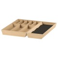 IKEA UPPDATERA УППДАТЕРА Лоток для столовых приборов / отсек для специй, светлый бамбук, 52x50 см 69500887 | 695.008.87