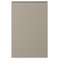 IKEA UPPLÖV Дверцы для напольного углового шкафа, правосторонний / Матовый темно-бежевый, 25x80 см 80497402 | 804.974.02