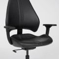 IKEA UPPSPEL УППСПЕЛЬ / GRUPPSPEL Геймерский стол и стул, черный / Grann черный, 180x80 cм 99441165 994.411.65