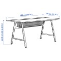 IKEA UTESPELARE УТЕСПЕЛАРЕ Игровой стол, имитация ясеня / серый, 160x80 см 10571532 105.715.32