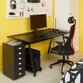 IKEA UTESPELARE УТЕСПЕЛАРЕ / MATCHSPEL МАТЧСПЕЛ Письменный стол, игровое кресло и комод, черный 09443003 094.430.03